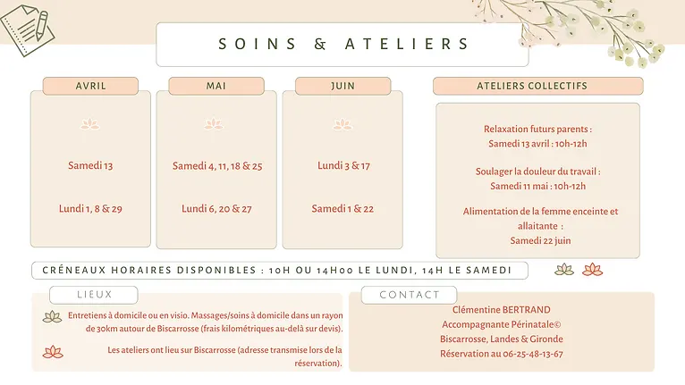 Calendrier Au fil d'émois